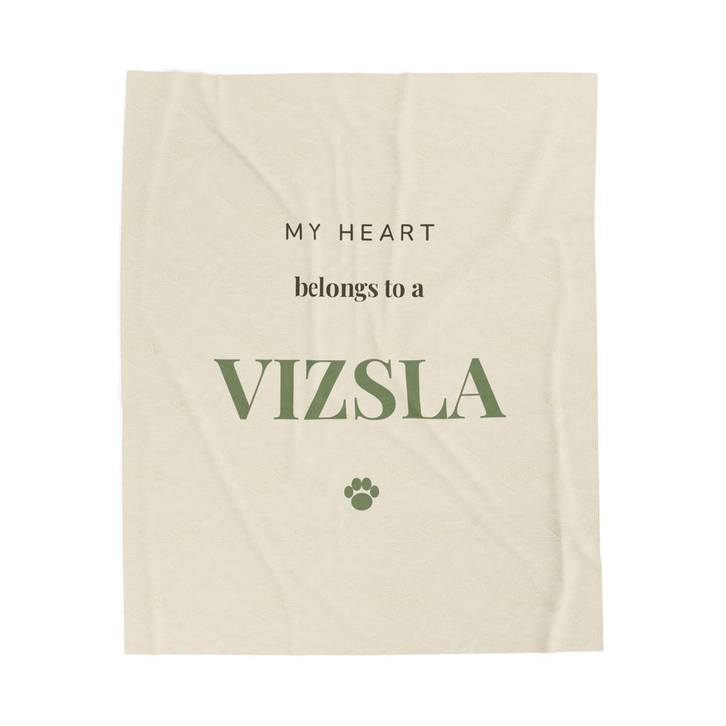 Vizsla Cozy Blanket — My heart belongs to a Vizsla