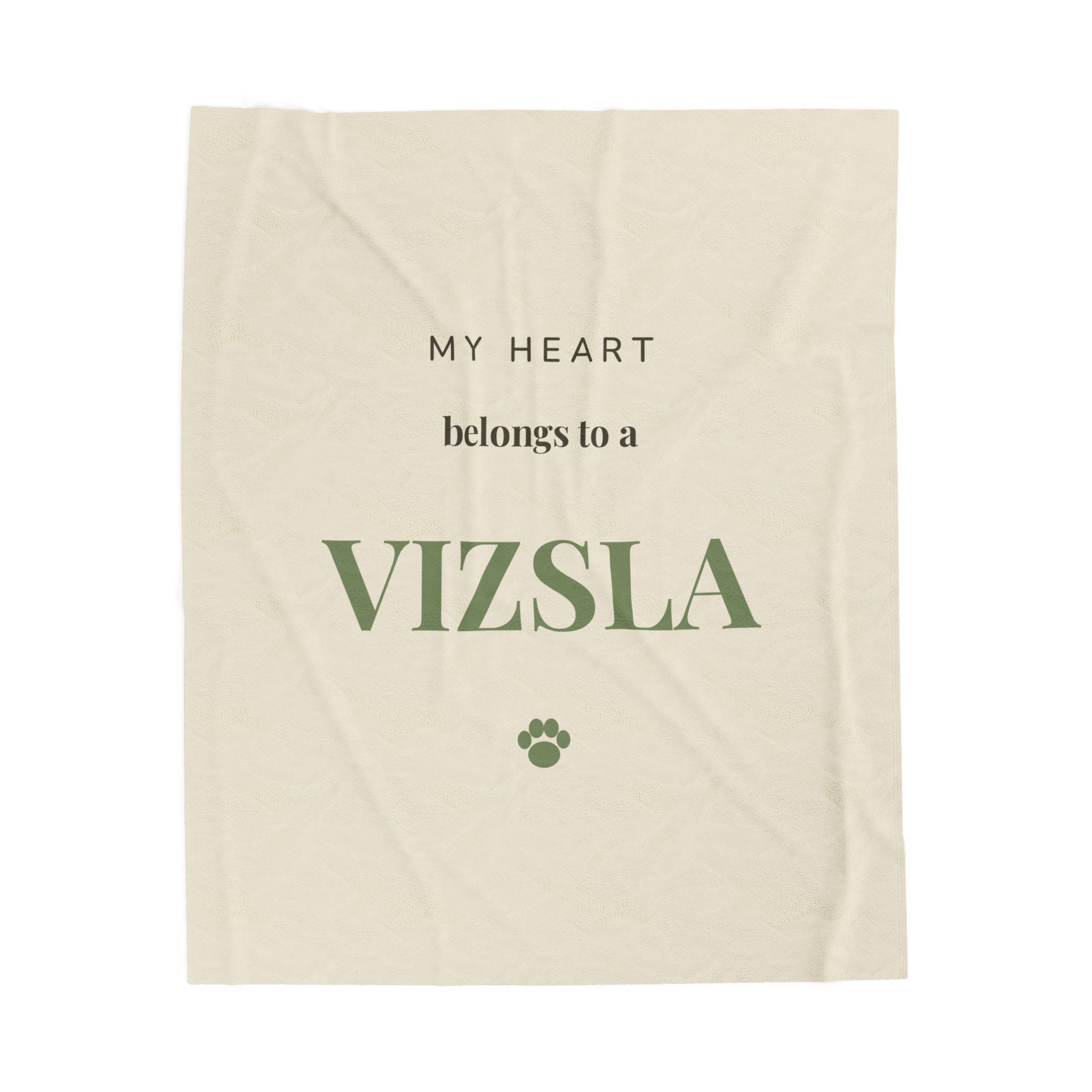 Vizsla Cozy Blanket — My heart belongs to a Vizsla