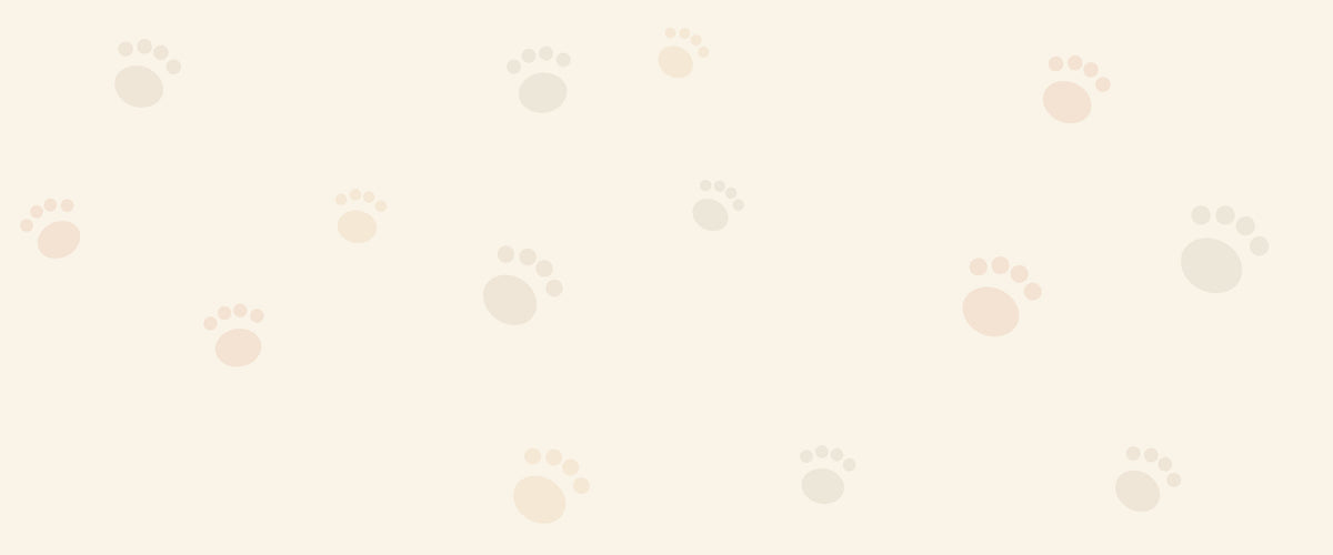 Warm cream background with soft paw prints